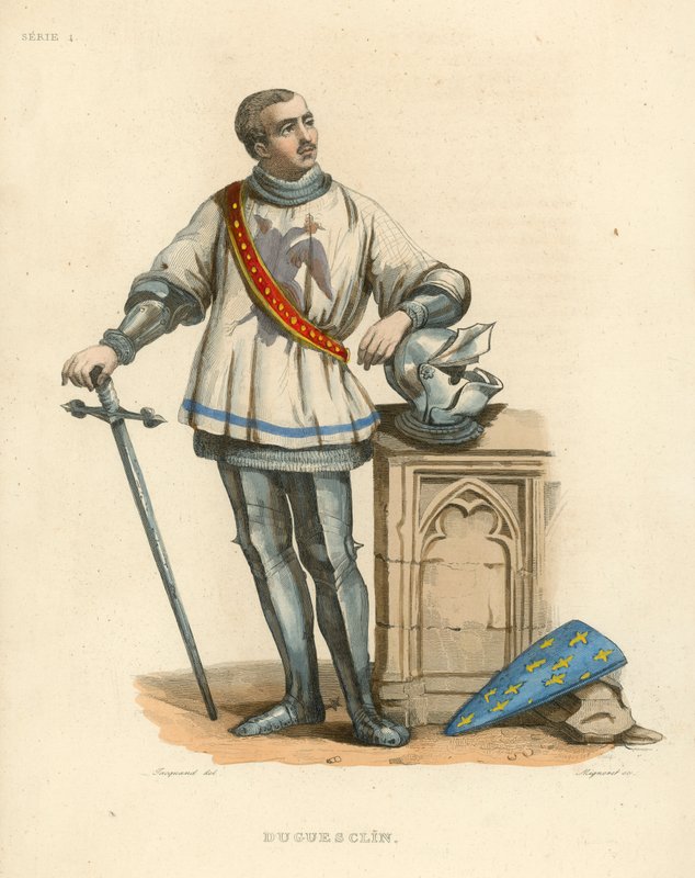 Duguesclin (gravação a cores) de French School