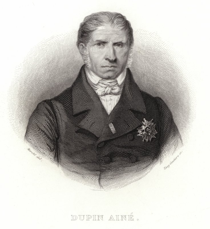 Dupin Aine - político francês e presidente da Câmara dos Deputados (1783-1865) de French School