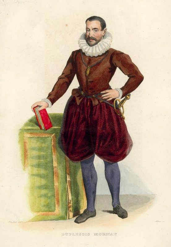 Duplessis Mornay (gravação a cores) de French School