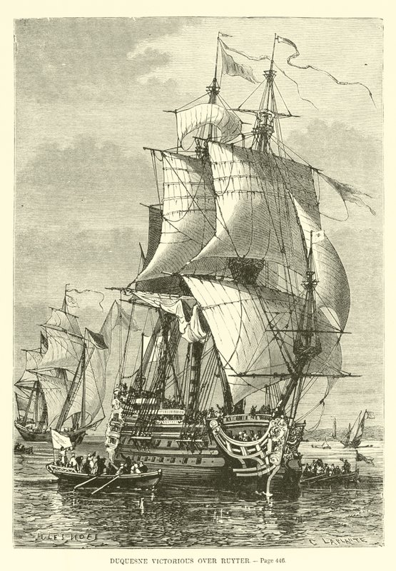 Duquesne vitorioso sobre Ruyter de French School