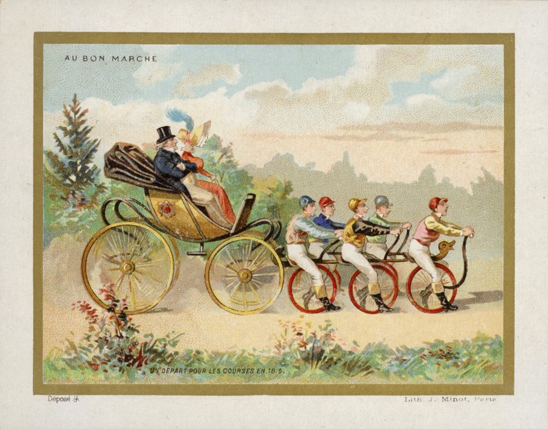Carruagem Vintage excêntrica de French School