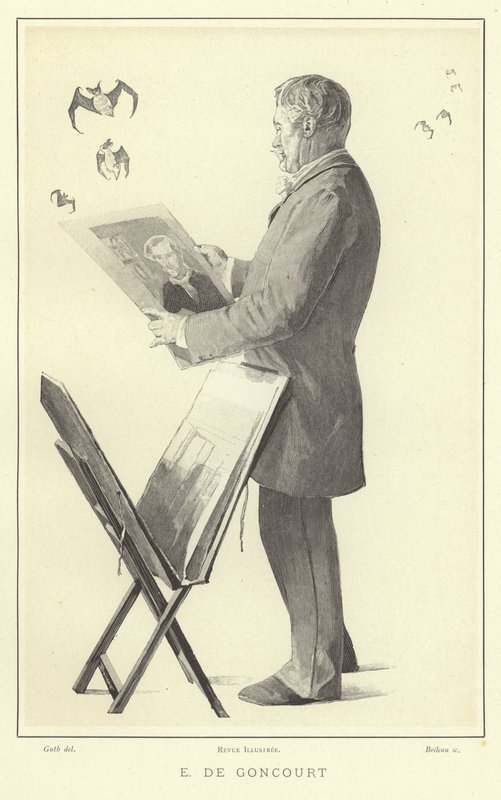 Edmond de Goncourt, escritor e crítico francês de French School