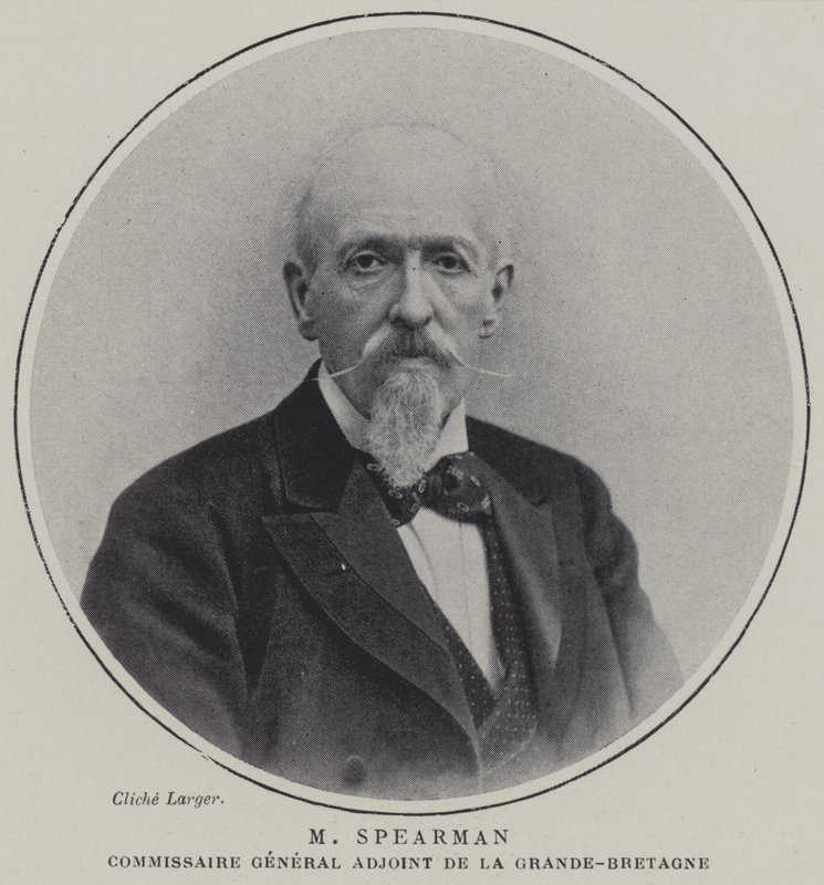 Edmund Spearman, Comissário Geral Adjunto da Comissão Britânica para a Exposição Universelle 1900, Paris (cor litho) de French School