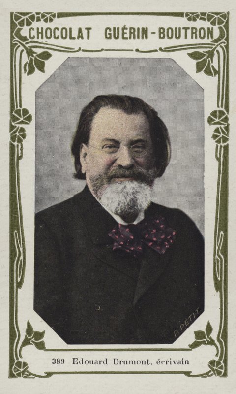 Edouard Drumont, escritor (foto colorida) de French School