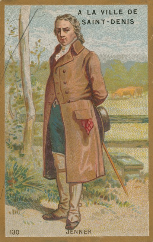Edward Jenner, médico inglês e descobridor de uma vacina contra a varíola. de French School