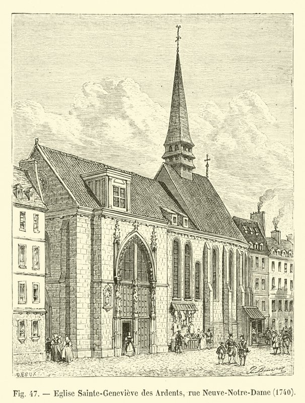 Igreja Sainte-Geneviève des Ardents, rue Neuve-Notre-Dame, 1704 de French School