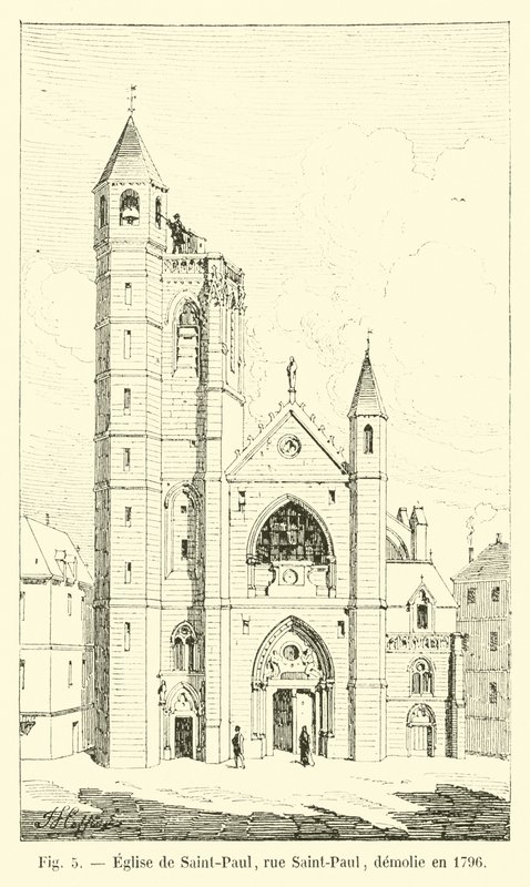 Igreja de São Paulo, St. Paul Street, demolida em 1796 de French School