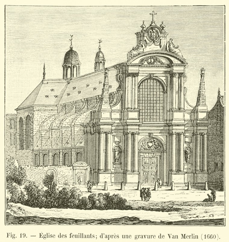 Igreja de Feuillants; depois de uma gravura de Van Merlin, 1660 de French School