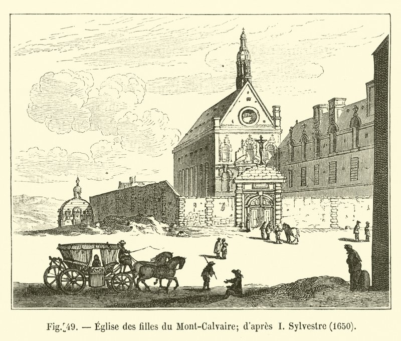Igreja das meninas de Mont-Calvaire; dapres I Sylvester, 1650 de French School
