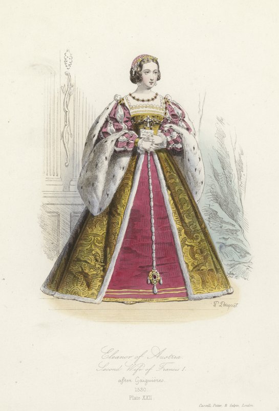 Eleanor da Áustria, segunda esposa de Francisco I da França de French School