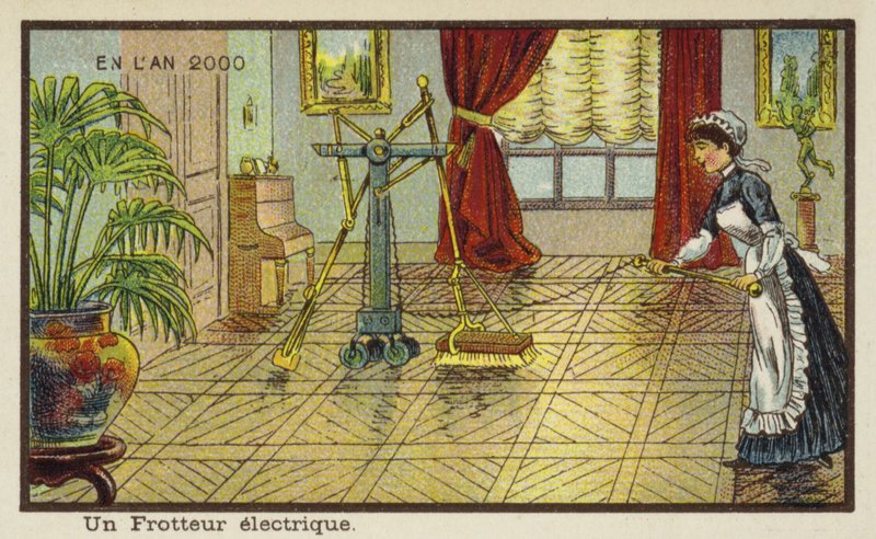Máquina de polimento de piso elétrico no ano 2000 de French School