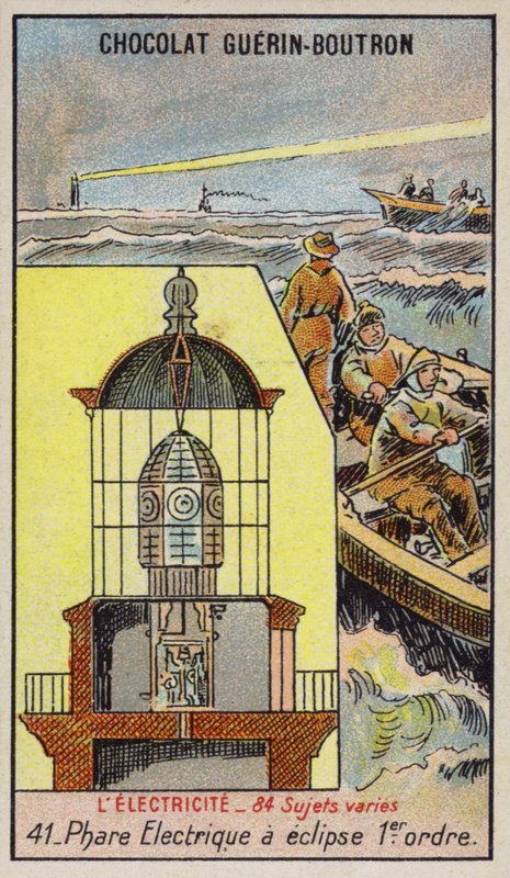 Farol elétrico (chromolitho) de French School