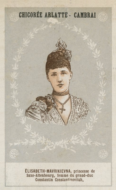 Elisabeth-Mavrikievna, princesa de Saxe-Altenburg, esposa do grão-duque Constantino Constantinovich de French School