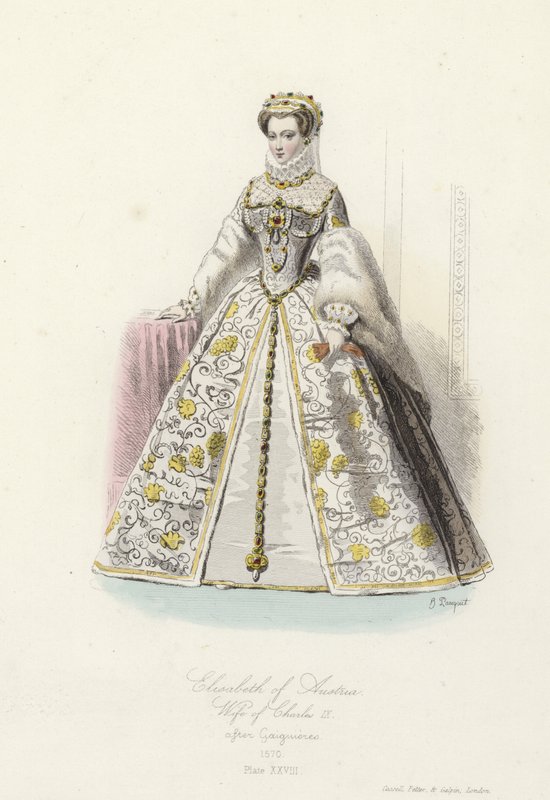 Elisabeth da Áustria, esposa de Carlos IX da França de French School