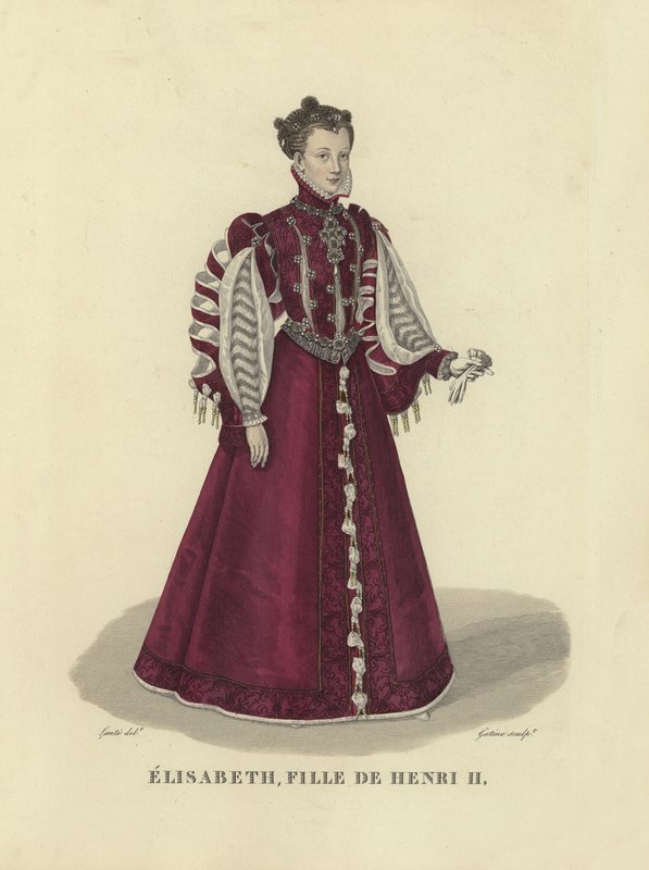 Elisabeth de Valois, filha do rei Henrique II da França de French School