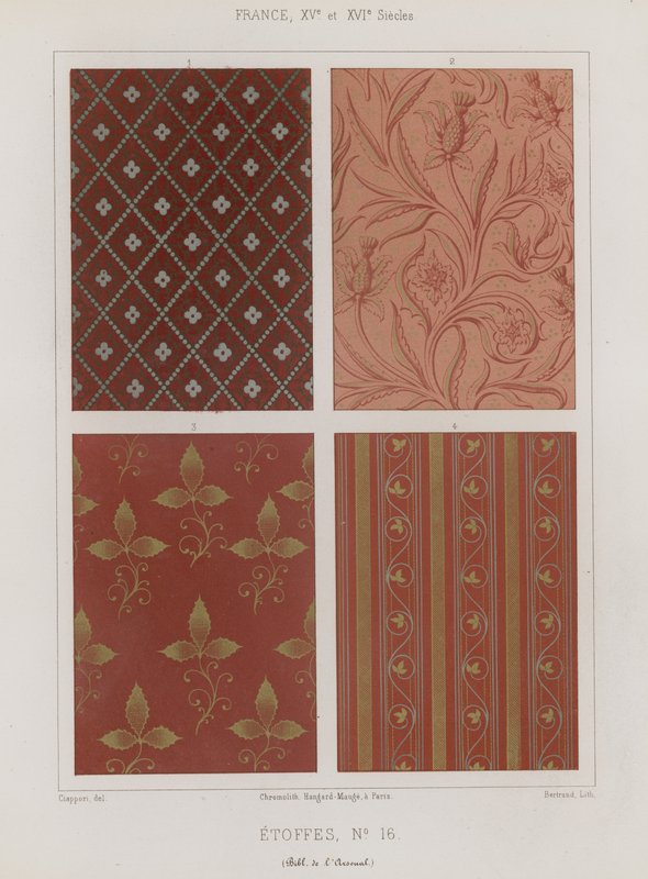 Tecidos bordados da França dos séculos XV e XVI de French School