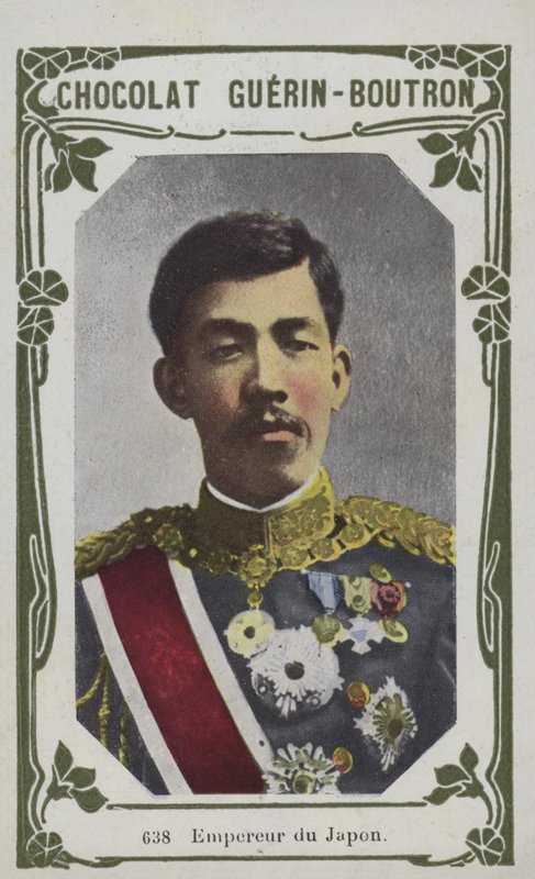 Imperador do Japão (foto colorida) de French School