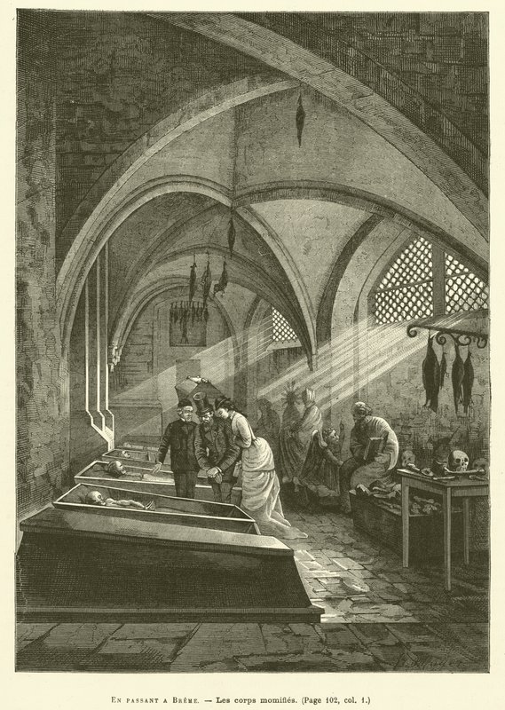 En Passant A Breme (gravura) de French School