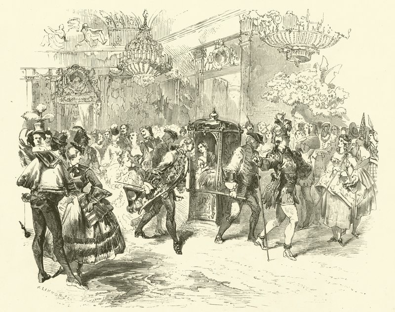 Entrada de Madame Dubarry (gravura) de French School