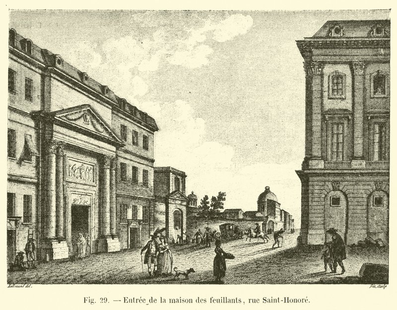 Entrada para a Maison des Feuillants, rue Saint-Honoré de French School