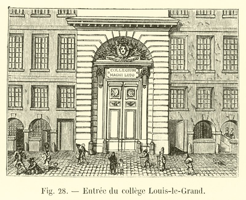 Entrada da faculdade Louis-le-Grand de French School