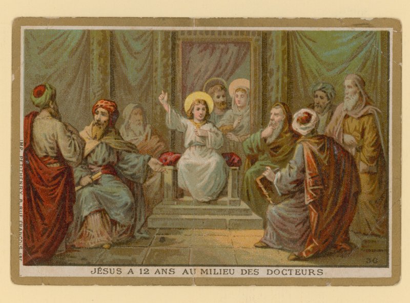 Episódio da vida de Jesus Cristo (cromolito) de French School