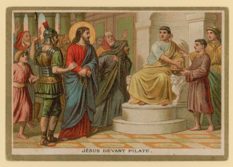 Episódio da vida de Jesus Cristo (cromolito) de French School