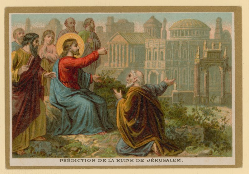 Episódio da vida de Jesus Cristo (cromolito) de French School