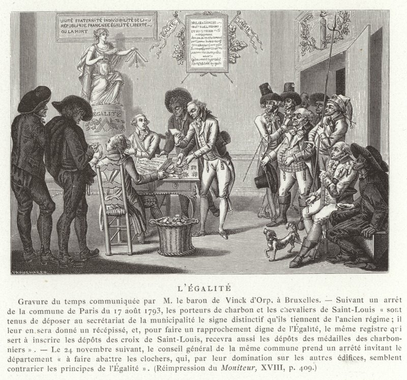 Igualdade, Revolução Francesa, 1793 de French School