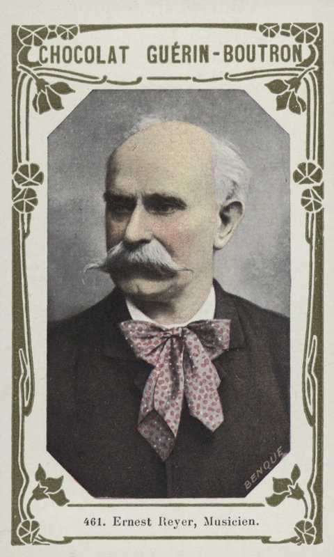 Ernest Reyer, músico (foto colorida) de French School