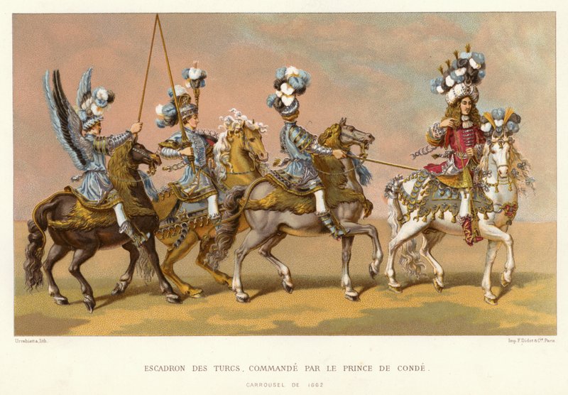 Esquadrão dos Turcos, comandado pelo Príncipe de Conde (chromolitho) de French School