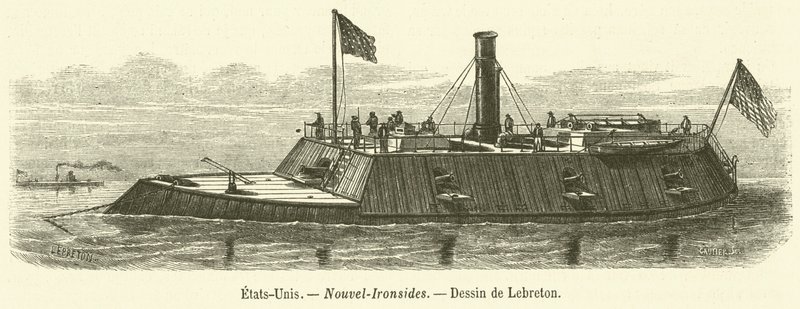 EUA, New Ironsides (gravura) de French School