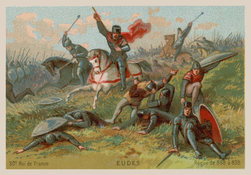 Eudes, rei da França (c 860-898) de French School