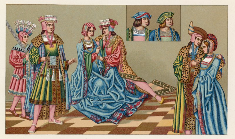 Europa XV-XVIth Cent Costume de French School