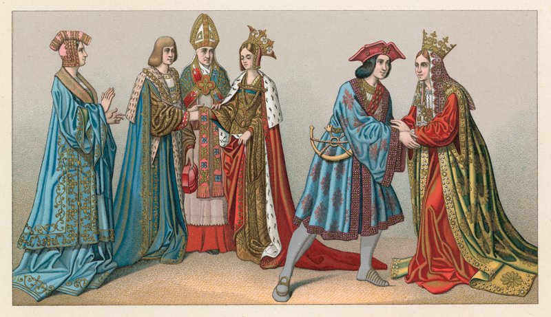 Europa XV-XVIth Cent Costume de French School