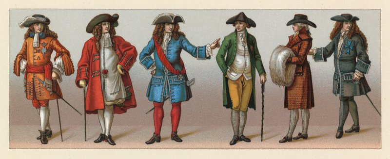 Europa XVII-XVIIIth Cent Costume de French School