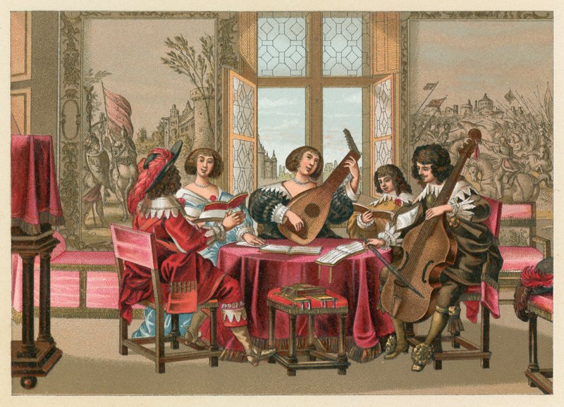 Europa XVIIth Cent Costume de French School
