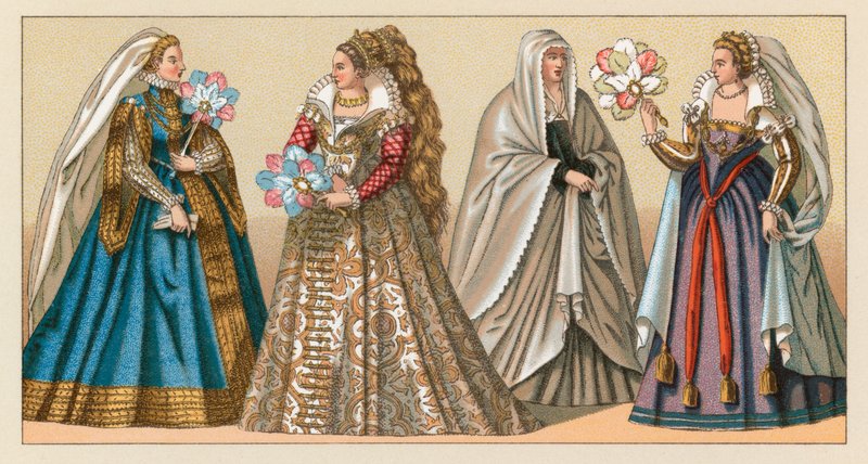 Europa XVI Cent Costume de French School