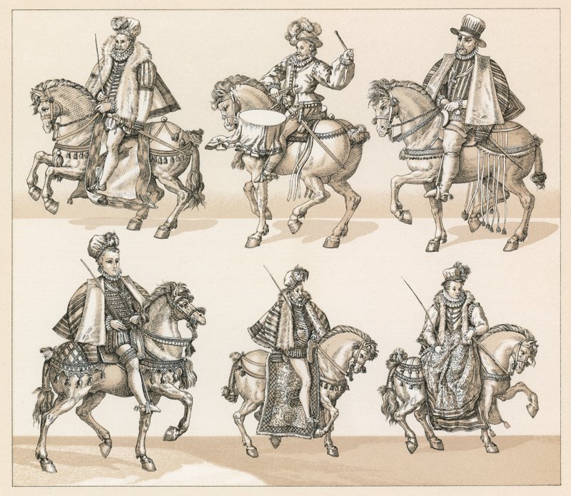 Europa XVI Cent Costume de French School
