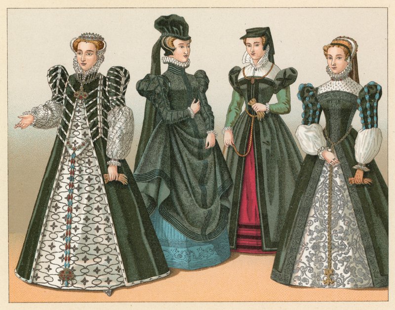 Europa XVI Cent Costume de French School