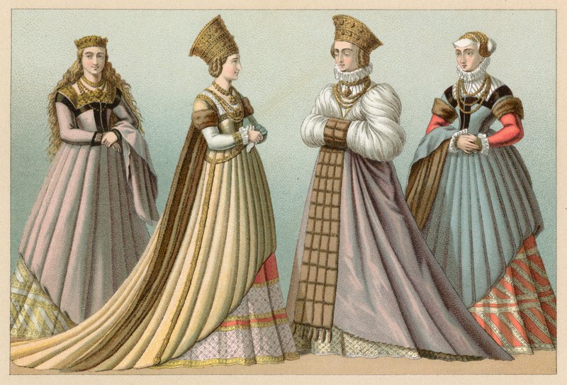 Europa XVI Cent Costume de French School