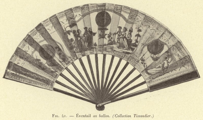 Ventilador de Balão, (Coleção Tissandier) de French School
