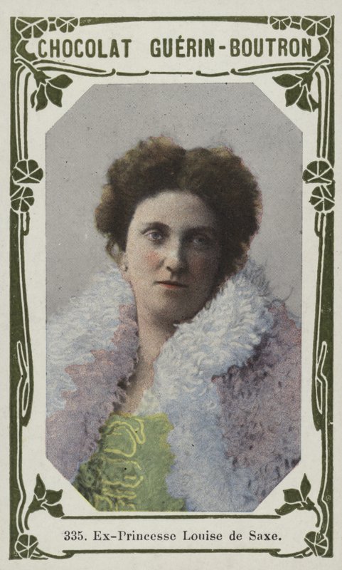 Ex-princesa Louise da Saxônia (foto colorida) de French School
