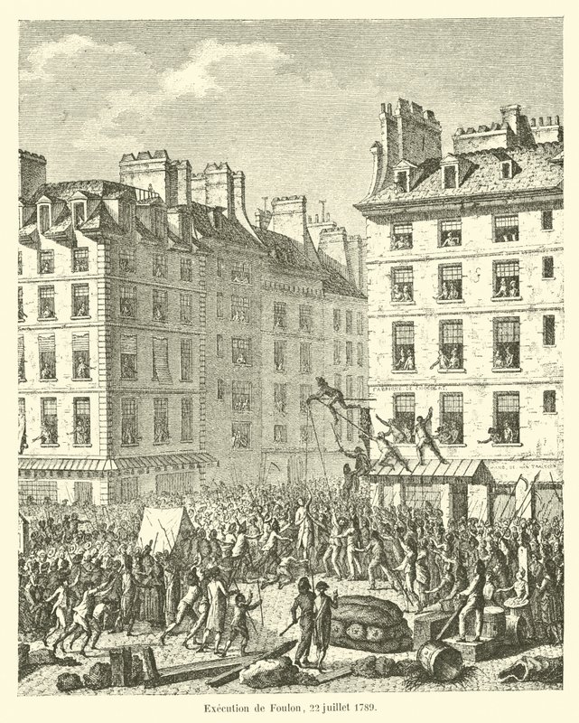 Execução de Foulon, 22 de julho de 1789 de French School