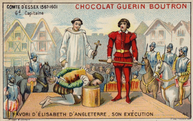 Execução do Conde de Essex (chromolitho) de French School