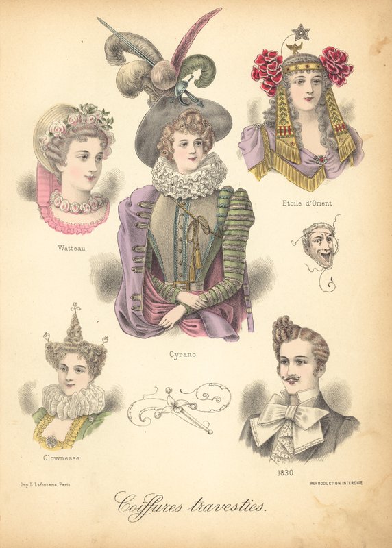 Estilos de cabelo extraordinários de French School