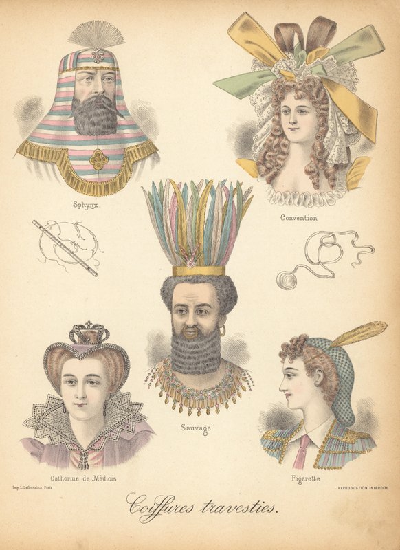 Estilos de cabelo extraordinários de French School
