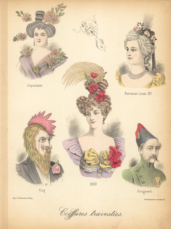 Estilos de cabelo extraordinários de French School