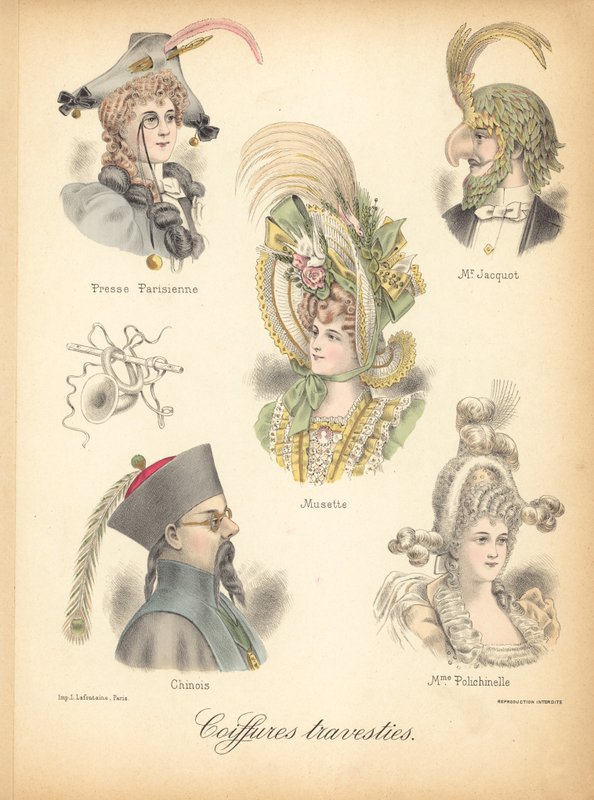 Estilos de cabelo extraordinários de French School