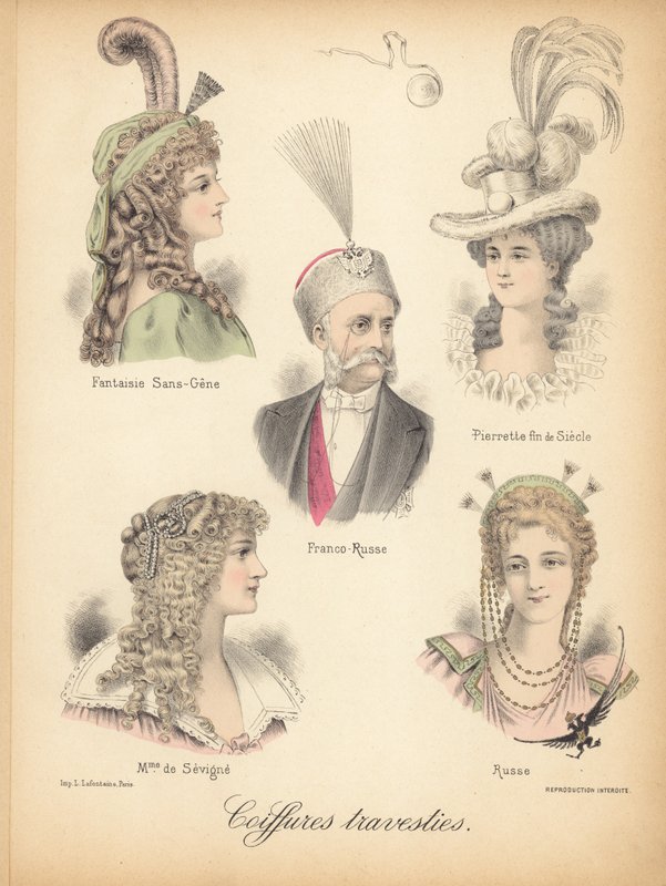 Estilos de cabelo extraordinários de French School
